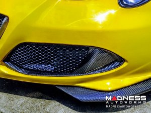 Alfa Romeo 4C Carbon Fiber Front Grille Insert Trim Set 